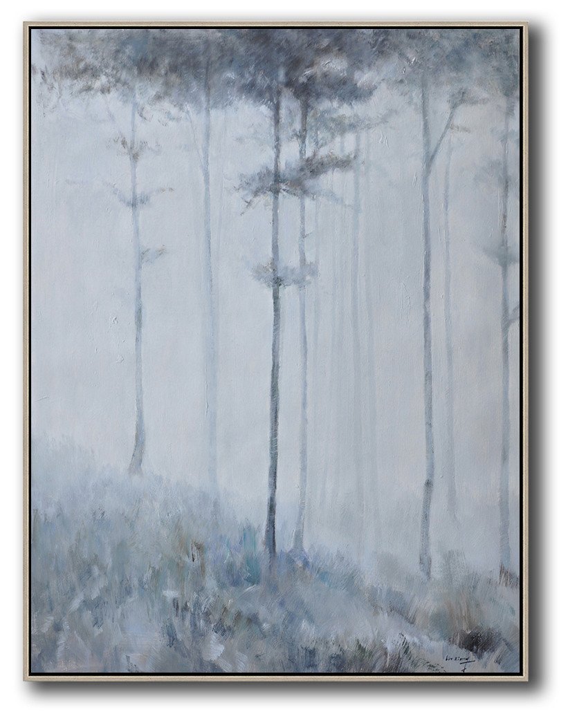 Vertical Abstract Landscape Art #LX63B - Click Image to Close